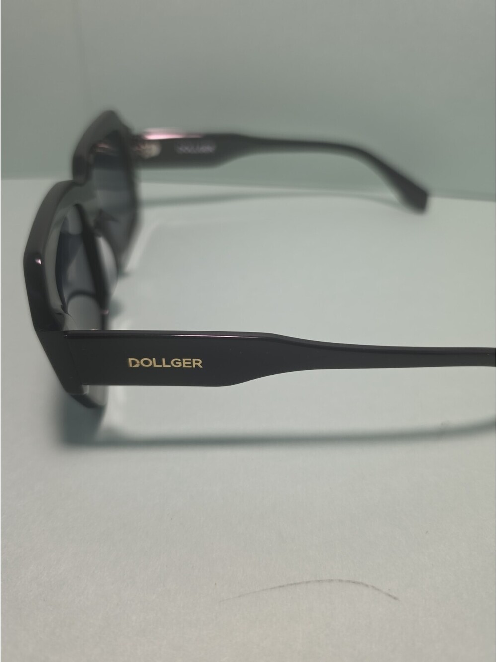 (2) New Pair's Retro Oversized Dollger Square Sunglasses Shades Black - Picture 6 of 8